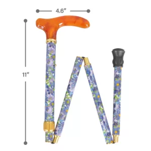 Fabric Covered Foldable Walking Canes