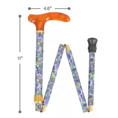 Fabric Covered Fordable Walking Canes