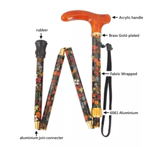 Luxury Women Stylish Printed Fabric Wrap Cane factory