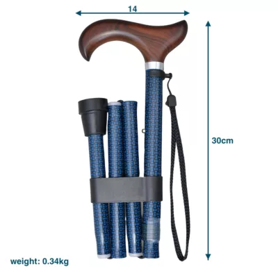 Easy Adjustable Folding Cane
