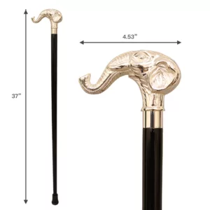 Silver Elephant Walking Stick Cane supplier