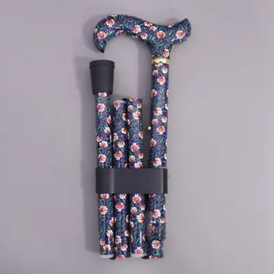 Floral Folding Walking Cane made in Taiwan