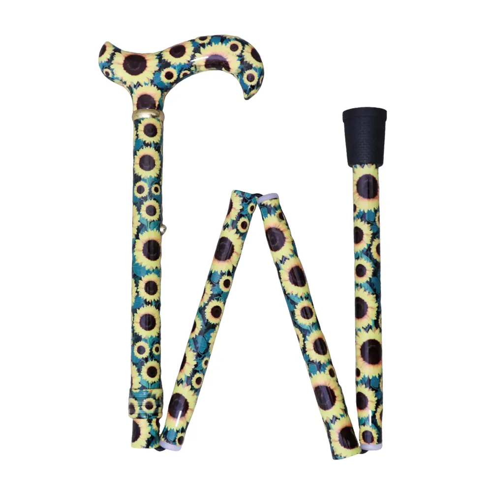 Sunflower Walking Folding Cane【AA.012】 3 Sunflower Walking Folding Cane