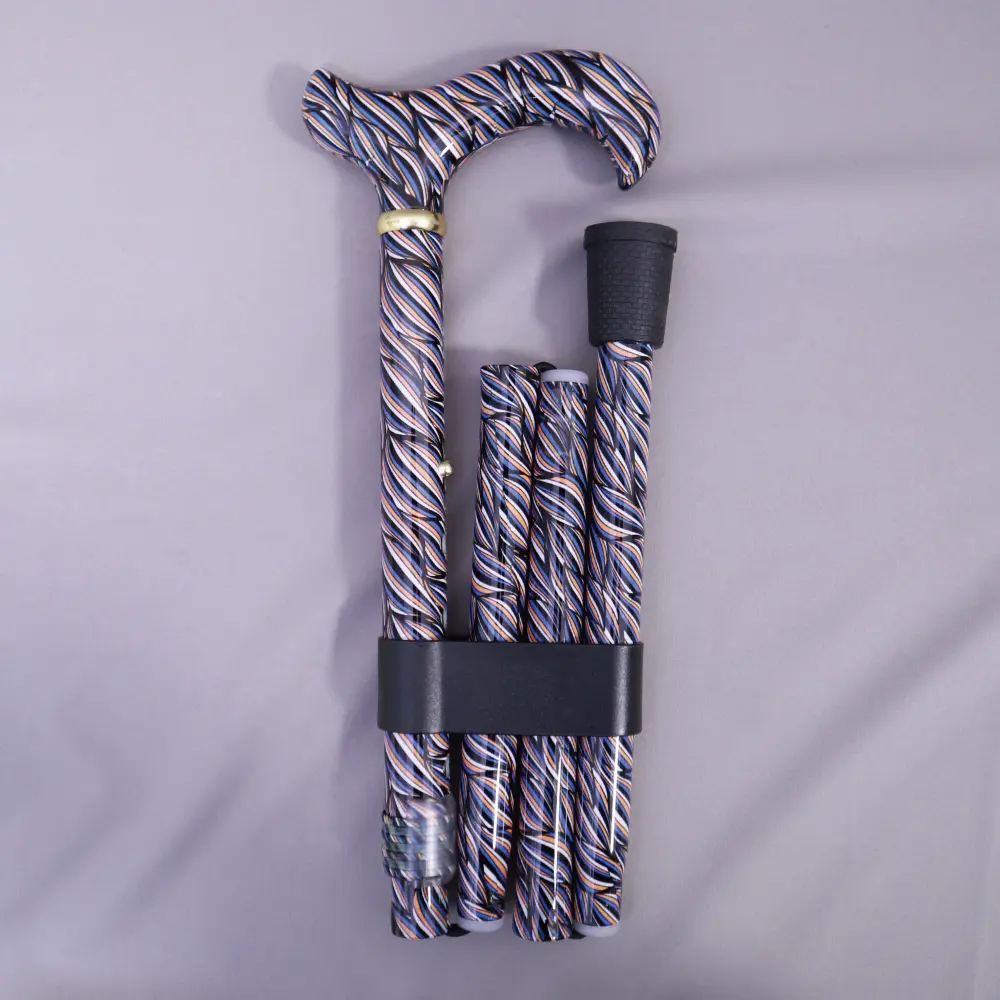Sturdy Colorful Stripes Walking Stick【AA.009】 4 Best walking cane for seniors, Walking cane for balance, Walking cane for men/women , Walking cane with seat, Walking cane for hiking, Walking cane for arthritis, Walking cane for stability, Walking cane for support
