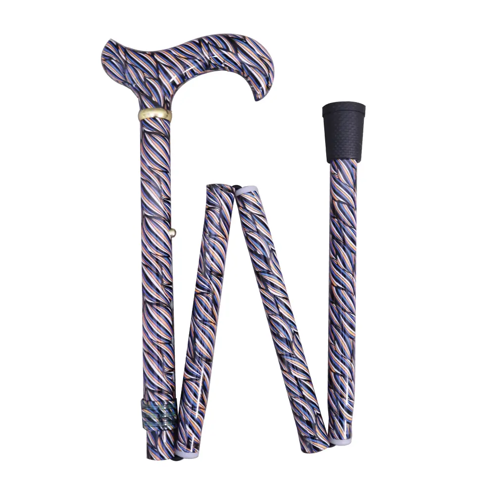 Sturdy Colorful Stripes Walking Stick【AA.009】 3 Sturdy Colorful Stripes Walking Stick