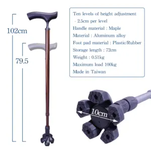 Walking Stick with Shock Absorber
