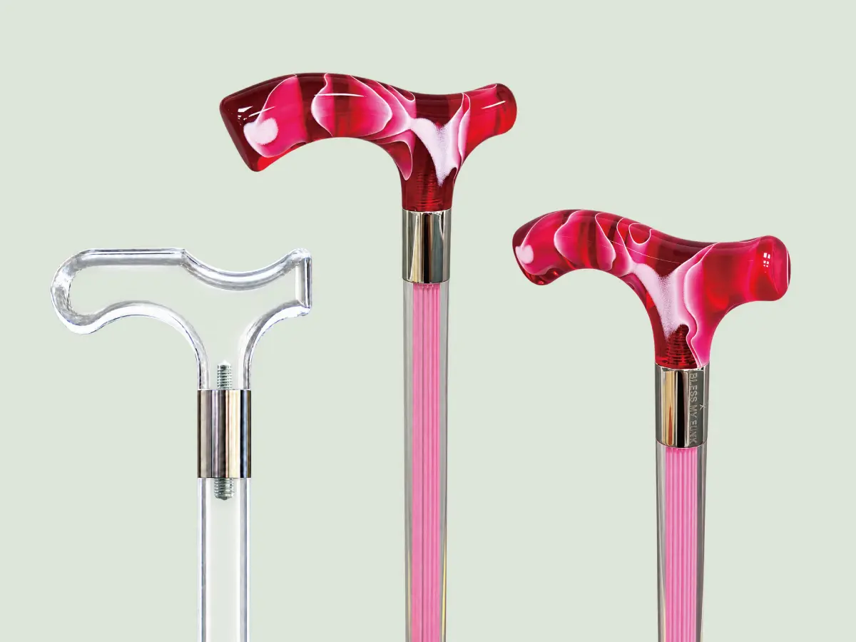 Clear Acrylic Walking Canes